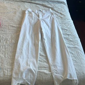 Express high waisted straight jeans